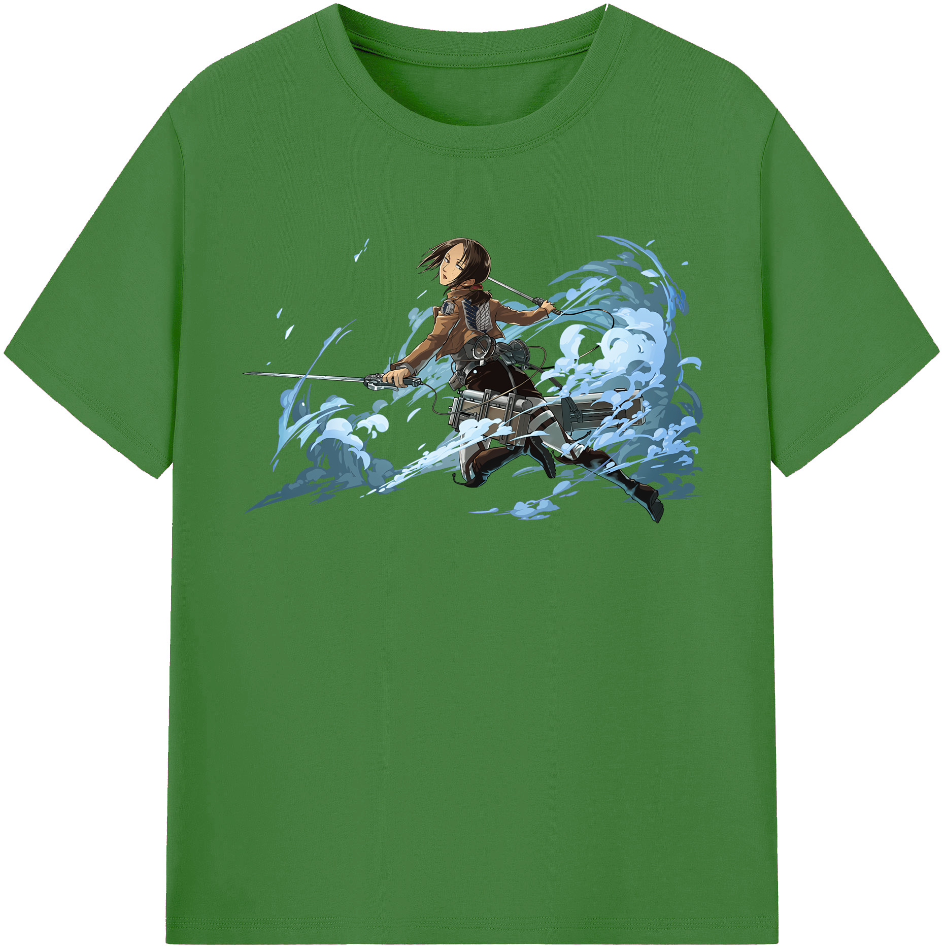 （画像用） 進撃の巨人 Attack on Titan レディースカジュアルプリントTシャツ（綿100％）